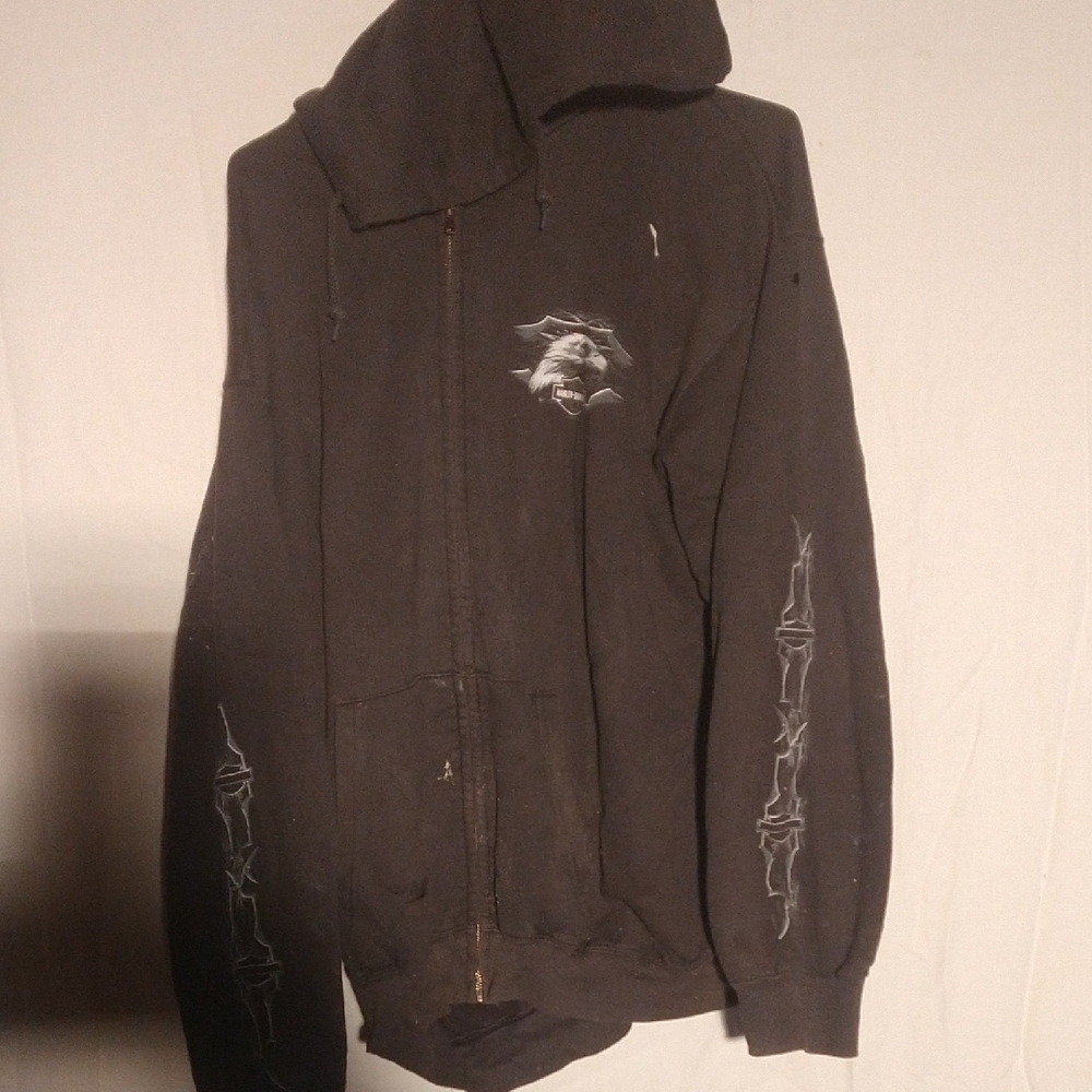 Harley-Davidson Black Zip-Up Jacket with Graphic